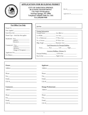 saratoga springs building permits.